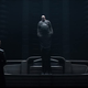Baron Harkonnen hovering above his chair in a scene from Dune.